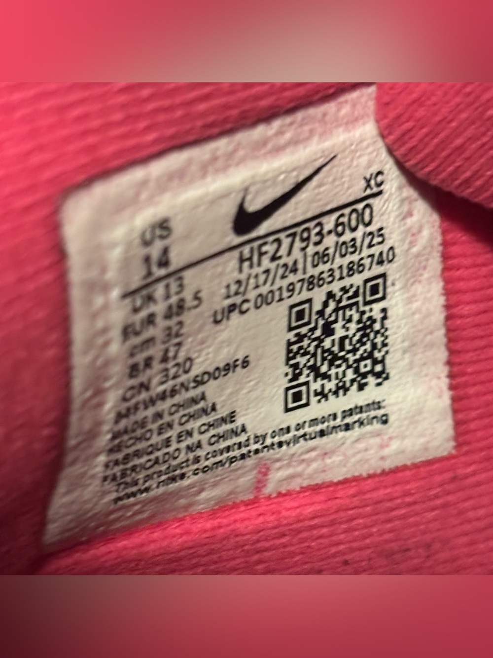 Nike Ja 3 Price of Admission Max Volume Hyper Pink HF2793-600 Men's Size 14 - Picture 7 of 7